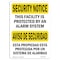 Signmission OSHA Security Sign, 10" Height, 14" Width, Rigid Plastic, Protected By Alarm Bilingual, Landscape OS-SN-P-1014-L-11633 - alternate 1
